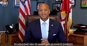 Maryland Business Express Welcome by Governor Wes Moore