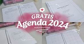 Agenda 2024 GRATIS para descargar e imprimir + Planner Digital | #agenda2024 #agenda #2024