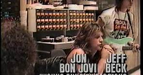 Jon Bon Jovi and Jeff Beck - Young Guns II Recording Studio - Full Clip 1989 MTV