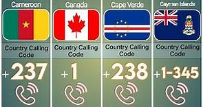 Calling code from different countries | International Country Calling Codes | part 1 #country
