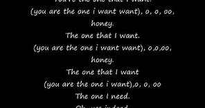 Grease - You're The One That I Want * Lyrics *
