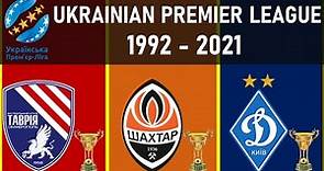 UKRAINIAN PREMIER LEAGUE • WINNERS LIST 1992 - 2021 | DYNAMO KYIV 2021 CHAMPION