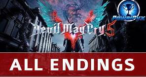 Devil May Cry 5 (DMC5) - All Endings - Secret Ending, Normal Ending