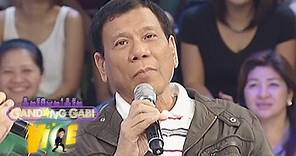 President Duterte talks about his lovelife | GGV