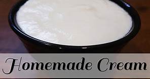 How to make Cream from milk | Homemade Cream Recipe - By Sritha's Kitchen