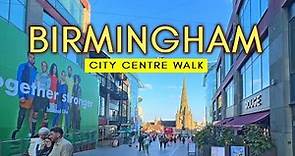 Birmingham, United Kingdom 4K - Walking Tour of Birmingham City Centre (Downtown Birmingham)