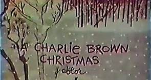CBS A Charlie Brown Christmas 1965 TV promo