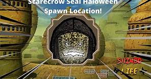 Scarecrow Death Seal Halloween jutsu spawn location+showcase Shindo Life