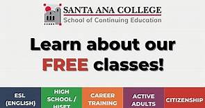 All about free classes at SAC Continuing Ed!