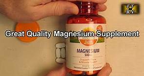 REVIEW Sundown Magnesium Supplement 500mg Coated Caplets, 180 Count, 6 Month Supply