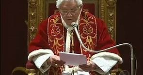 Papa Bento 16 renuncia e não é mais o líder da igreja católica