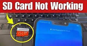 SD Card NOT Working in Mobile Phone - Easy Fix