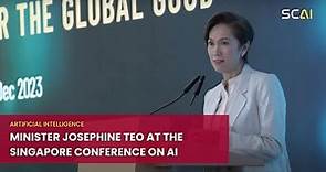 Minister Josephine Teo at the Singapore Conference on AI for the Global Good