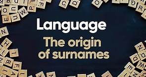 Language - Origin of surnames