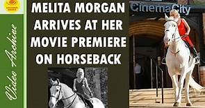 Melita Morgan Arrives at Mister Lonely Premiere on Horseback. Video Archive 2008
