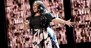 Amber Riley Olivier Awards Performance "And I Am Telling You" and Award with win speech