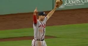 An EXTREMELY UNCONVENTIONAL TRIPLE PLAY!! Braves pull off WILD triple play on the Red Sox!