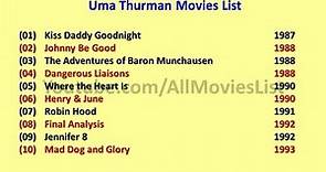 Uma Thurman Movies List
