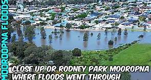 Close Up or Rodney Park Mooroopna Where Floods went through / Mooroopna Floods / 4K Drone Footage
