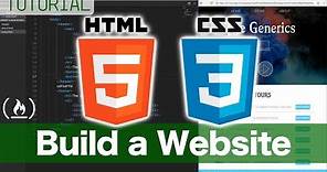 HTML and CSS Tutorial - Create a Website for Beginners