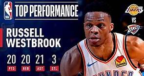 Russell Westbrook Becomes 2nd-EVER To Post 20p/20a/20r In A Game! | April 2, 2019