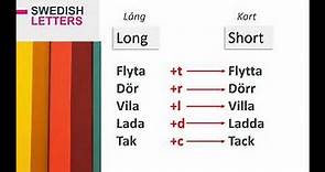 Swedish Alphabet - Lesson 4 - Short & Long Vowels