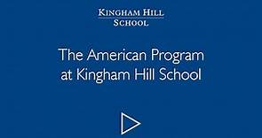 The American Program at Kingham Hill School
