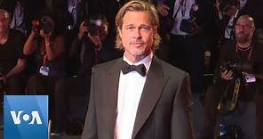 Brad Pitt Walks Venice Film Festival Red Carpet