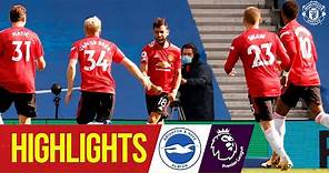 Highlights | Brighton 2-3 Manchester United | Fernandes seals dramatic late win | Premier League