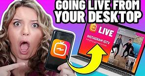 How To Go Live To Instagram From Your Computer!