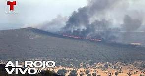 Primer ministro español Pedro Sánchez visita el incendio forestal en Galicia | Al Rojo Vivo