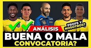 Análisis de los Convocados de Ecuador Eliminatorias Sudamericanas 2023 🇪🇨🏆⚽