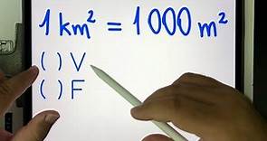 💡 1 km² = 1 000 m² | Conversão de Unidade de Medida de Área - Quilômetro Quadrado e Metro Quadrado