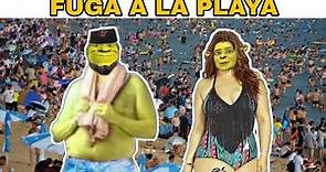Shrek Buchon y Fiona se van a la playa en plena cuarentena👌😈 |EP 16