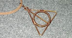 Deathly Hallows pendants in the story Harry Potter - How to make wire jewelry 175