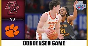 Boston College vs. Clemson Condensed Game | 2024 ACC Men’s Basketball Tournament