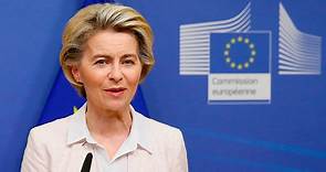 European Commission president Ursula von der Leyen makes a statement after crisis talks on Brexit with Prime