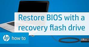 Restore the BIOS with a Recovery Flash Drive on HP Notebooks | HP Notebooks | HP Support