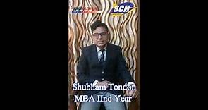 Testimonial of MBA final year placed student, Sherwood college of Management, Lucknow