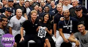 Duke and Duchess of Sussex meet NY Yankees and Boston Red Sox