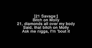Bartier Cardi ft 21 Savage Lyrics