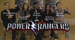 POWER RANGERS interview with cast - Dacre Montgomery, Naomi Scott, RJ Cyler, Becky G & Ludi Lin