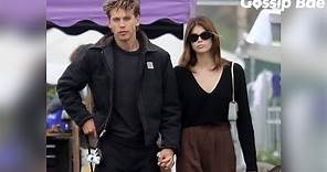 Kaia Gerber and Austin Butler have a cute moment together as they have a romantic walk