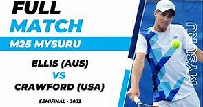 Blake Ellis vs Oliver Crawford | Thrilling M25 Mysuru Singles Semifianal 2023 | Tennis Full Match 🎾