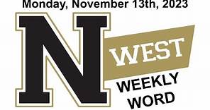 Weekly Word - Noblesville West Middle School - Monday, November 13th, 2023