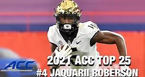 #4 Wake Forest WR Jaquarii Roberson | 2021 ACC Top 25 Returning Players