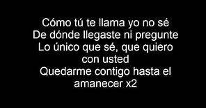 Nicky Jam - Hasta El Amanecer (Lyrics) (Letra)