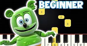 The Gummy Bear - Theme Song | Beginner Piano Tutorial | Easy Piano