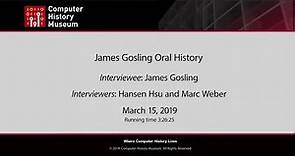 Oral History of James Gosling, part 1 of 2