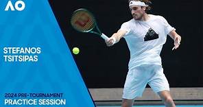 Stefanos Tsitsipas Practice Session | Australian Open 2024